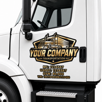 Premium Truck Door Sign Set – Company Logo, DOT, MC & VIN