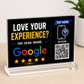 Custom NFC Google Review Acrylic Sign