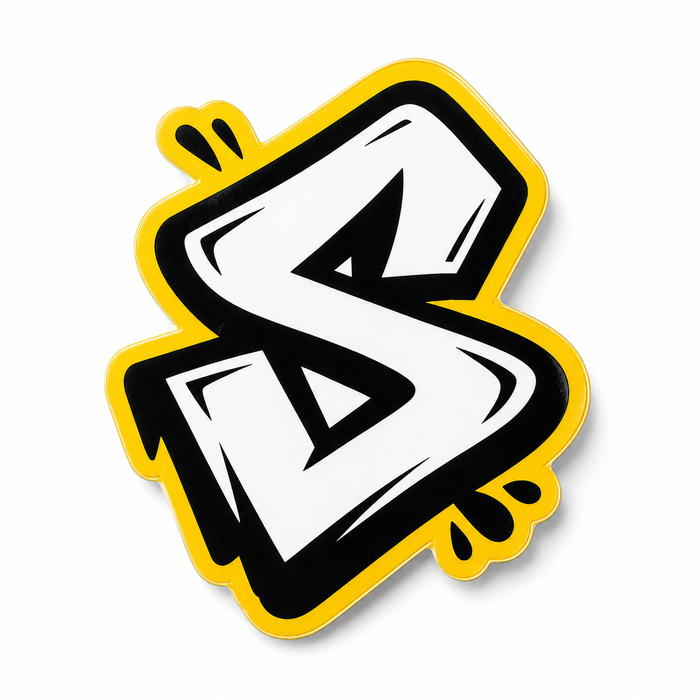 Custom die-cut stickers in a variety of shapes
